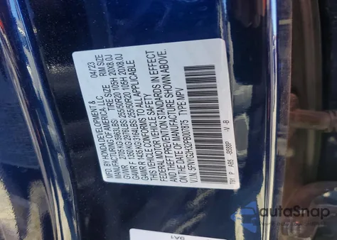 2023 Honda Pilot Sport z USA, uszkodzony, nr VIN 5FNYG2H32PB007875